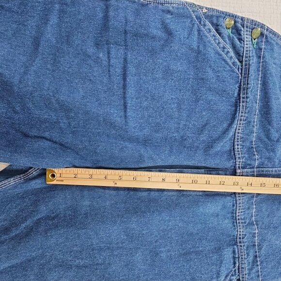 Liberty Bib Overalls Men's XXL 46x30 Rugged 100% Cotton Denim Carpenter EUC - Picture 7 of 13